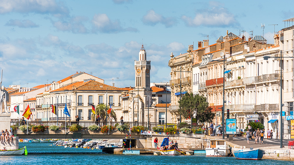 Vue du canal royal de Sète