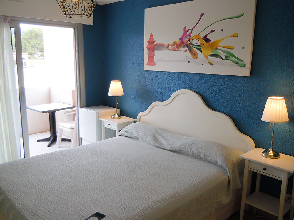 Chambres de l'Hôtel Vénézia à Sète dans l'Hérault